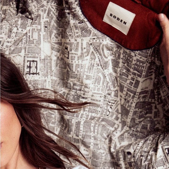 Boden Fitzrovia Quilted Cord Jacket Fire Brick Red 10 - Picture 2 of 3